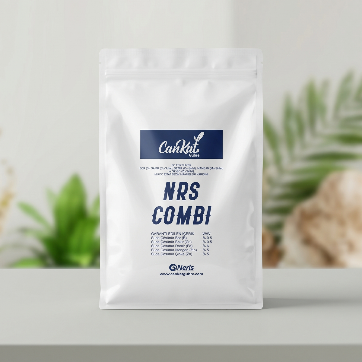 Cankat NRS Combi 1 kg 5'li mikro element toz gübre ambalajı - Bor Bakır Demir Mangan Çinko