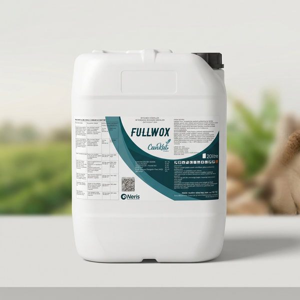 Cankat Fullwox 20 litre sıvı biyostimülant ambalajı - fulvik asit ve organik madde içerikli kök güçlendirici