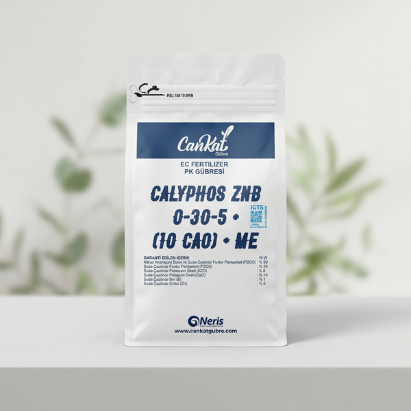 Cankat Calyphos ZnB 1 kg Kalsiyum Çinko Bor içerikli toz gübre ambalajı