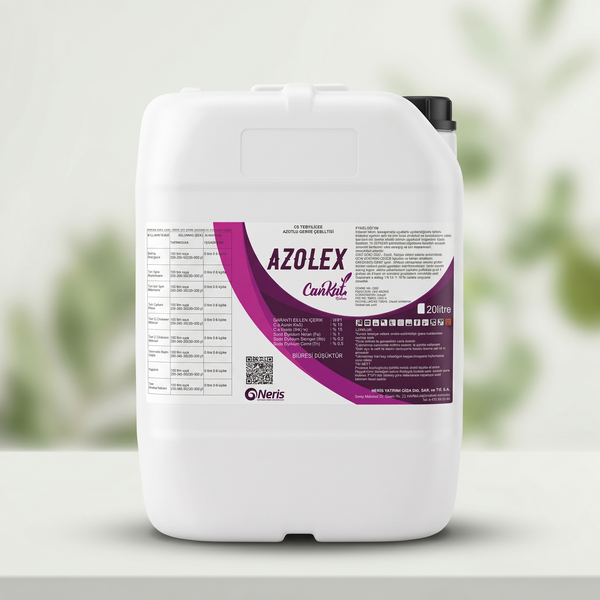 Cankat Azolex 20 litre sıvı toprak düzenleyici ambalajı - tuzluluk ve kireç giderici gübre
